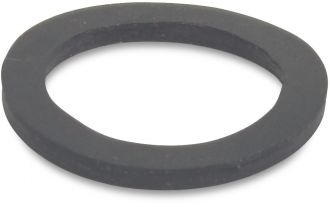 PLATTE ZWARTE RUBBER RING